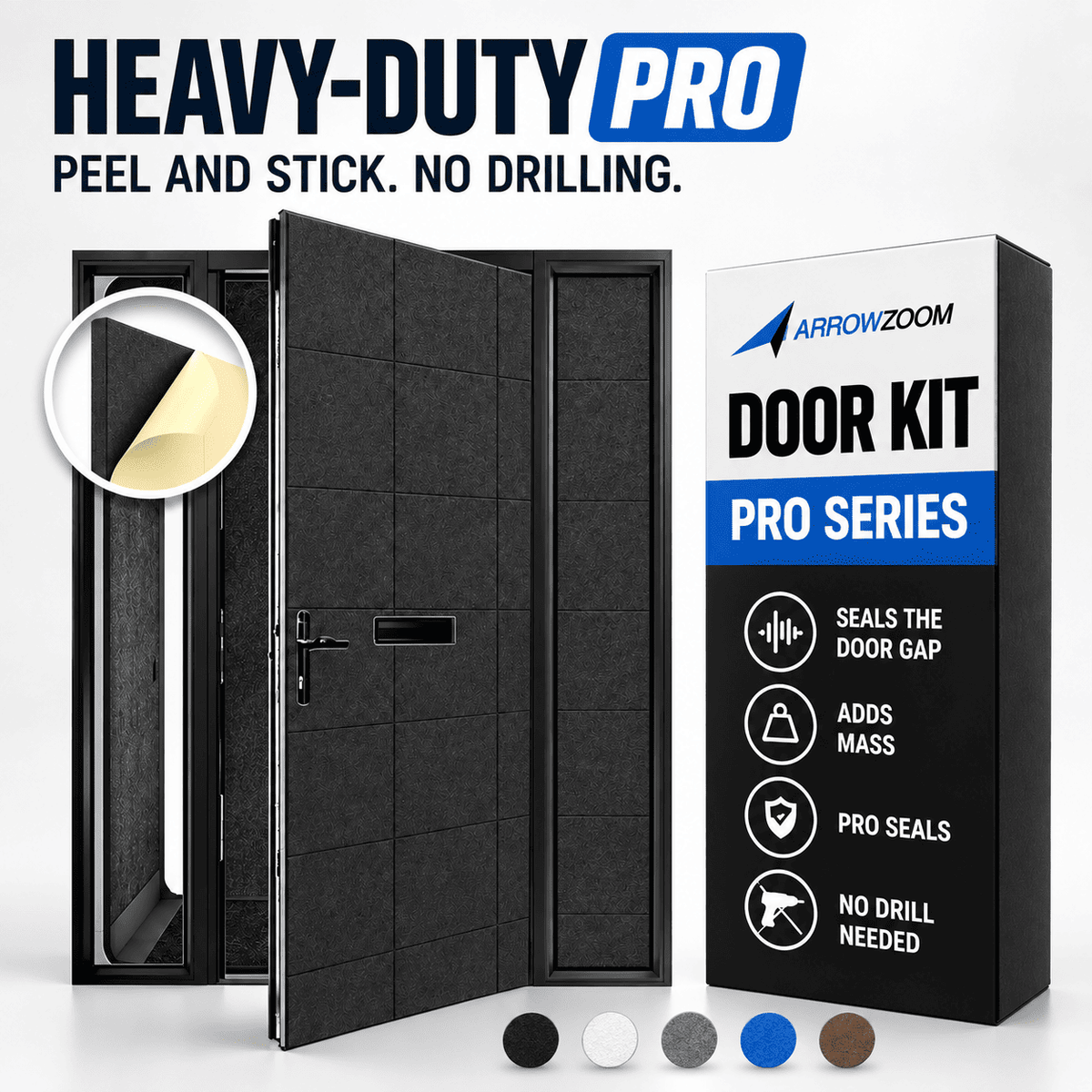 Arrowzoom Door Kit PRO — Heavy-Duty Soundproof Panels (KK1244)