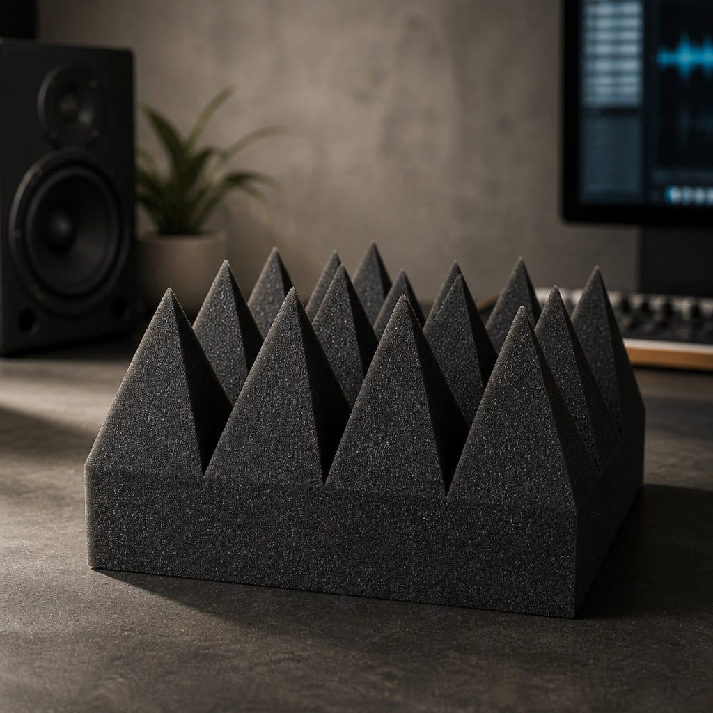 Arrowzoom Pyramid 10/15cm Thick Acoustic Foam Series PRO - Black - KK1471