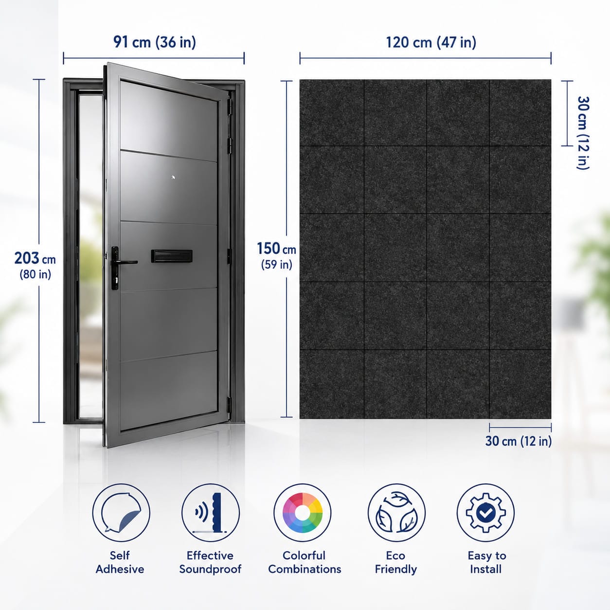 Arrowzoom Door Kit PRO — Heavy-Duty Soundproof Panels (KK1244)