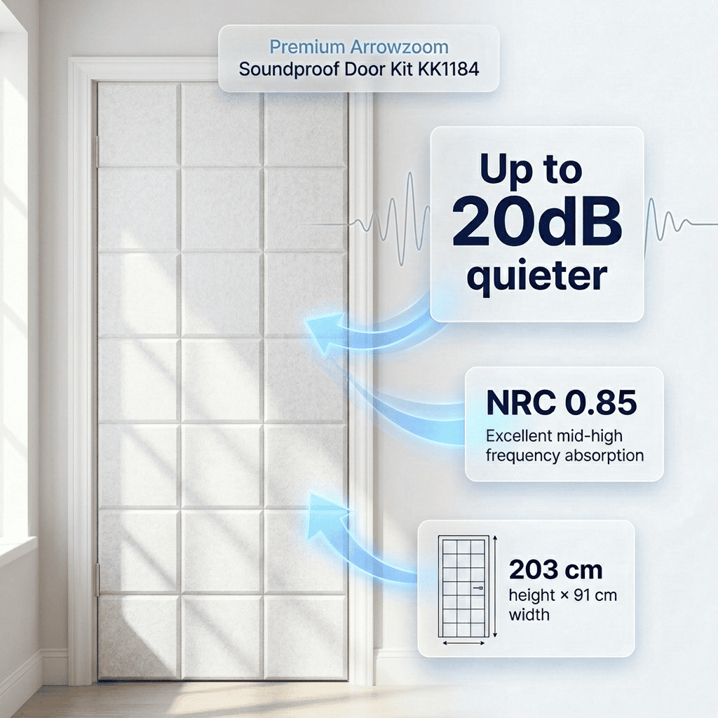 Quiet Your Room in 20 Minutes — Door Soundproofing Kit