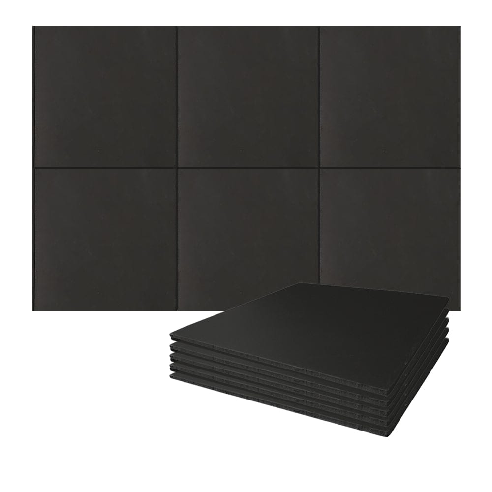 Arrowzoom Mass Loaded Vinyl Sheet - Soundproofing Barrier For Wall, Floor, Ceiling - 30x30cm - KK1246 Black / 6 / 1.2 mm /0.05 in