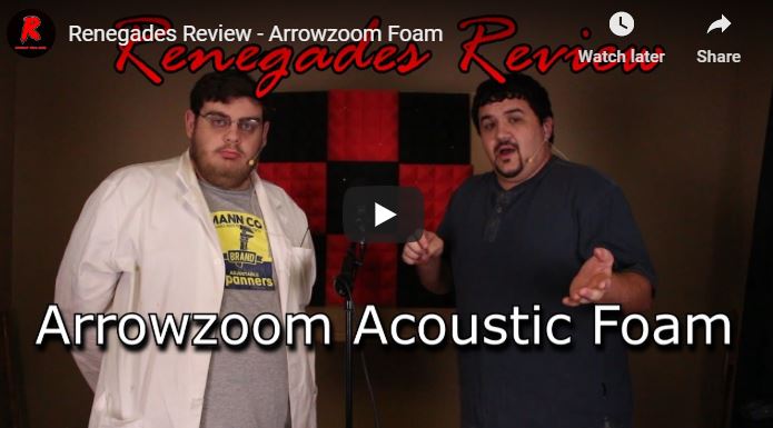 Arrowzoom Acoustic Foam Test - Before and After - Arrowzoom