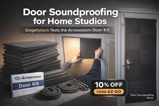 Best Door Soundproofing for Home Studios: Gogetyours Tests the Arrowzoom Door Kit