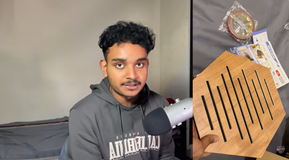 Prettex Gaming’s Setup Upgrade: Better Audio with Diffuse Pro Hexagon Waves Panel