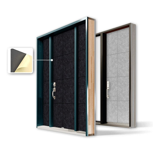 Arrowzoom Premium Door Kit Pro - All in One Adhesive Sound Absorbing Panels - KK1244 1000