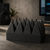 Arrowzoom Pyramid 10/15cm Thick Acoustic Foam Series PRO - Black - KK1471