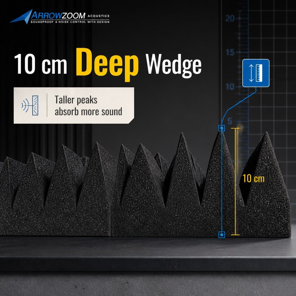 Arrowzoom Wedge 10/15cm Thick Foam Series PRO - Black - KK1472