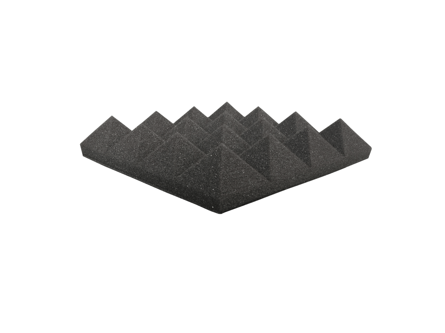 (PROMO) 12Pcs. Arrowzoom Acoustic Pyramid Foam - Black - KK1034 Black / 12 Pieces - 25 x 25 x 5 cm/ 10 x 10 x 2in