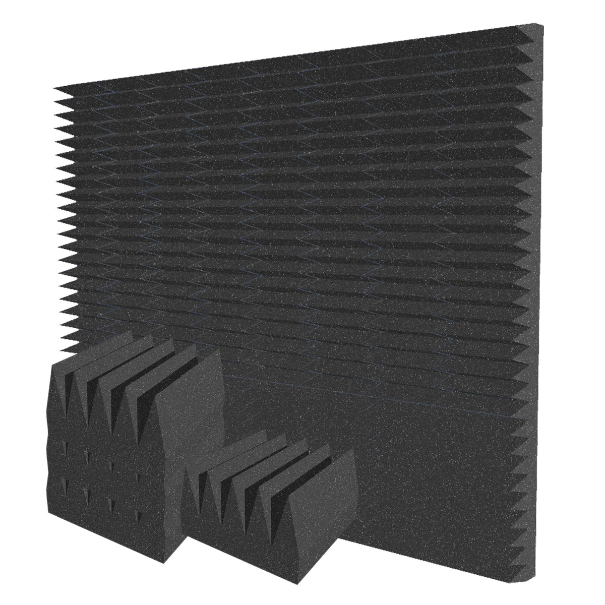 Arrowzoom Wedge 10/15cm Thick Foam Series PRO - Black - KK1472 Black / 48 Pieces - 25 x 25 x 15 cm / 10 x 10 x 6"