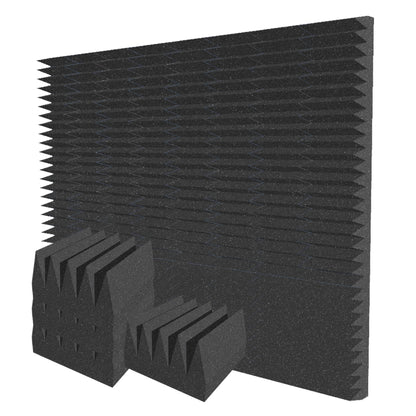 Arrowzoom Wedge 10/15cm Thick Foam Series PRO - Black - KK1472 Black / 48 Pieces - 25 x 25 x 15 cm / 10 x 10 x 6"