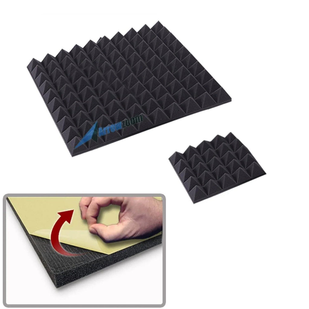 Arrowzoom Pyramid Adhesive Backed Tiles Series Acoustic Foam - Solid Colors - KK1034