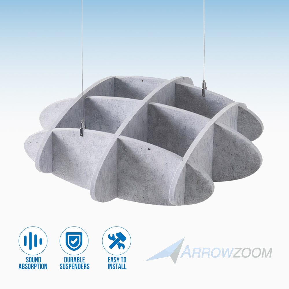 Arrowzoom Acoustic Waffle Ceiling Decoration - KK1458