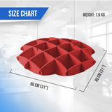 Arrowzoom EchoArt Elegant Sound Absorbers Hanging Ceiling Panels Red - KK1462 Red / 80 x 80 cm (32 x 31”)