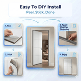 Quiet Your Room in 20 Minutes — Door Soundproofing Kit (KK1184)