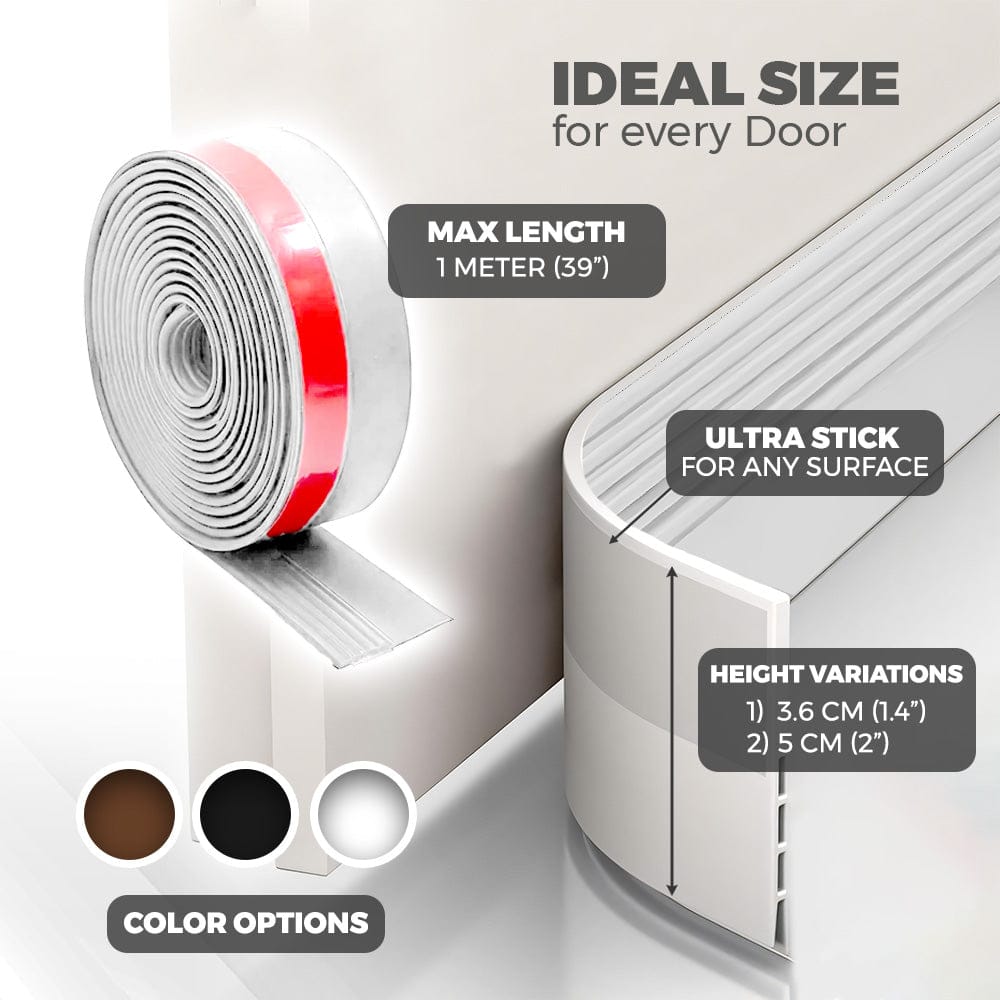 Arrowzoom 2 Pack - Under Door Draft Sound Stopper PRO - KK1467