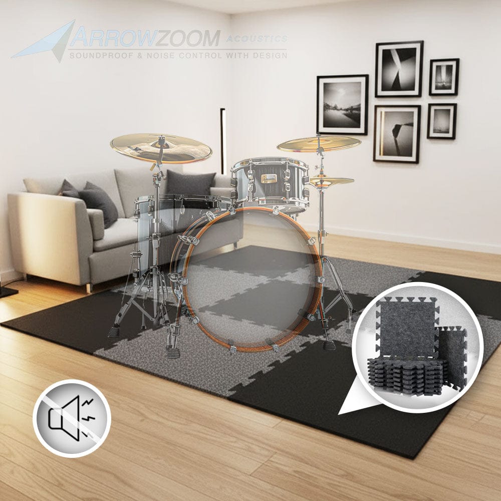 Arrowzoom Sound Absorbing Interlocking Puzzle Floor Mats - KK1470