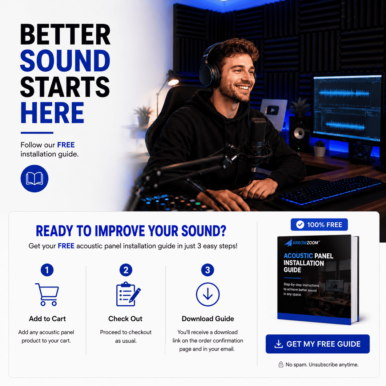 FREE Guide for Acoustic Foam Panels