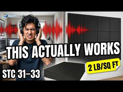 Block Neighbor Noise - 2 lb/sq ft Mass Loaded Vinyl Tiles for wall, floor, ceiling (KK1246)