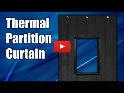 Block Noise. Block Cold. Keep Your View — Heavy-Duty Thermal Acoustic Door Curtain with Window (KK1456)