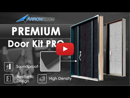 Arrowzoom Premium Door Kit Pro - Paneles absorbentes de sonido adhesivos todo en uno - KK1244 