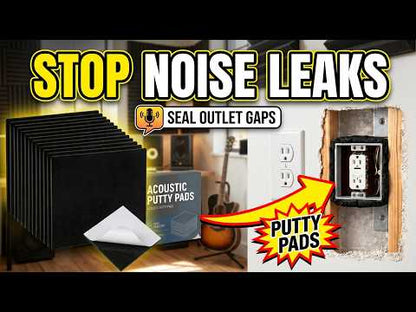Arrowzoom Acoustic Putty Pads for Electrical Boxes – Seal Gaps, Stop Noise Leaks, Fire-retardant (KK1478)