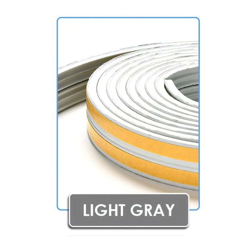 Arrowzoom Soundproof Weather Strip for Doors and Windows - KK1154 Gray