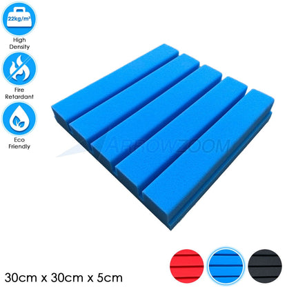 Arrowzoom™ PRO Series Soundproof Foam - Flat Wedge Pro - KK1198 Blue / 1 piece