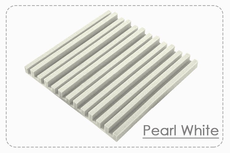 New 24 pcs Black and Pearl White Bundle Metro Striped Ceiling Insulation Acoustic Panels Sound Absorption Studio Soundproof Foam KK1041