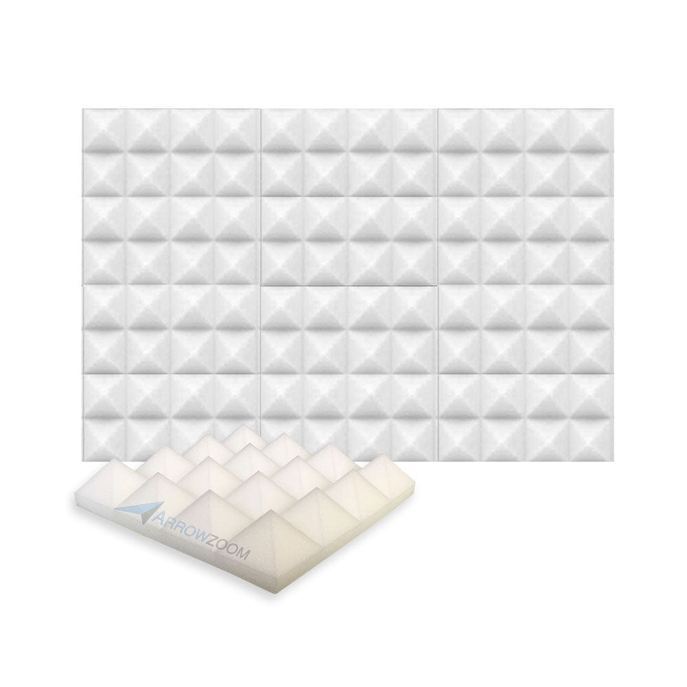 New 6 Pcs Bundle Pyramid Tiles Acoustic Panels Sound Absorption Studio Soundproof Foam 8 Colors KK1034 Arrowzoom.