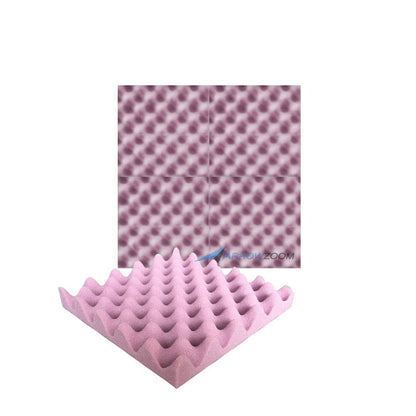 New 4 Pcs Bundle Egg Crate Convoluted Acoustic Tile Panels Sound Absorption Studio Soundproof Foam KK1052 Purple / 25 X 25 X 3 cm (9.8 X 9.8 X 1.1 in)