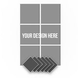 Arrowzoom Custom Velcro Felt Art Wall Panels KK1230 90 x 60cm /  23.6x 35.4 in