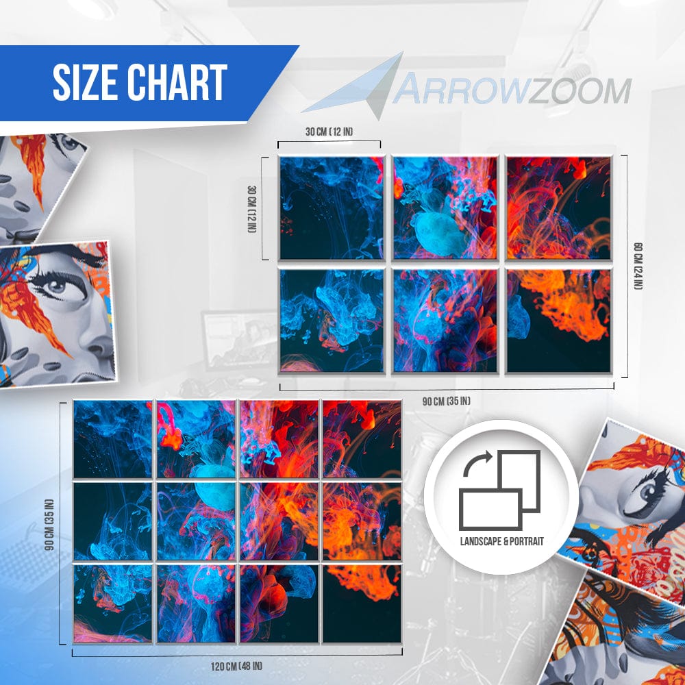 Arrowzoom Custom Velcro Felt Art Wall Panels KK1230