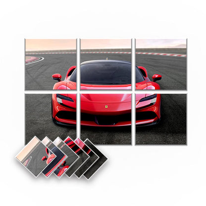 Arrowzoom Car Velcro Felt Art Wall Panels KK1227 Design E / 6 Pieces - 90 x 60 cm / 35.4 x 23.6 in