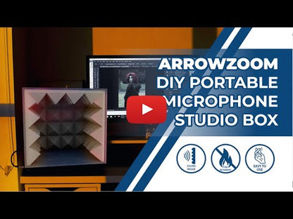 Arrowzoom Portable Microphone Isolation Box - Studio Voice Booth - KK1159