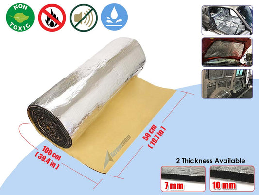 Arrowzoom Car Sound Deadening Mat - Aluminum Foil - 1 Meter - KK1149