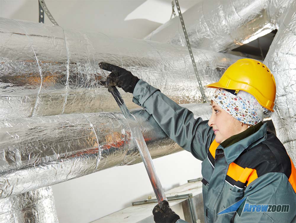 Arrowzoom Fireproof Aluminum Insulation Foil Mat - 1 Meter - KK1151 (Water Pipe/ Furnace/ AirCon/ Ceiling )