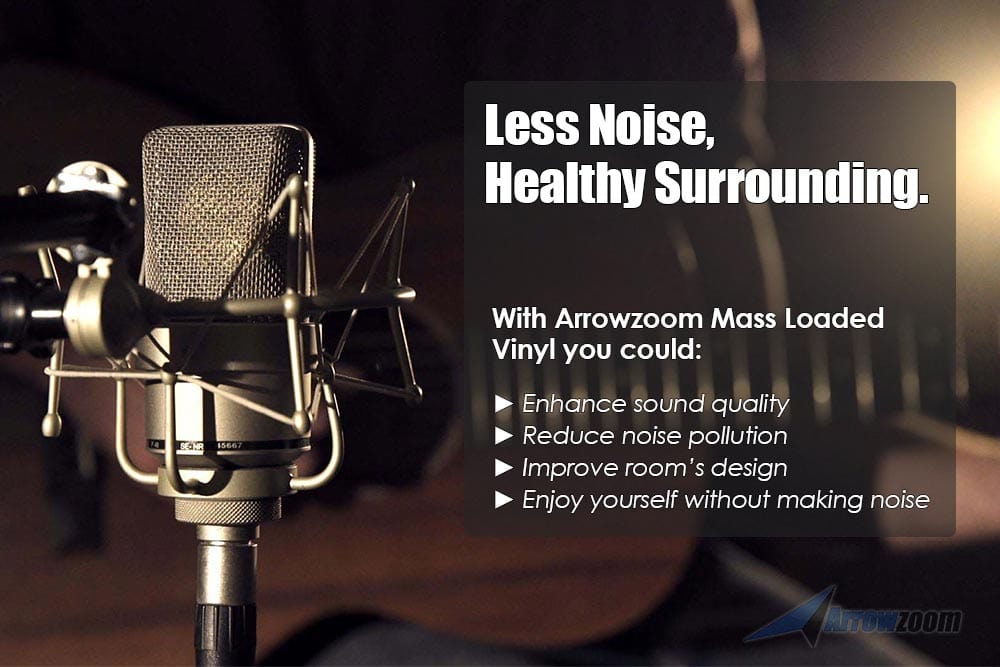 Arrowzoom Mass Loaded Vinyl - Soundproofing Barrier For Wall - KK1146