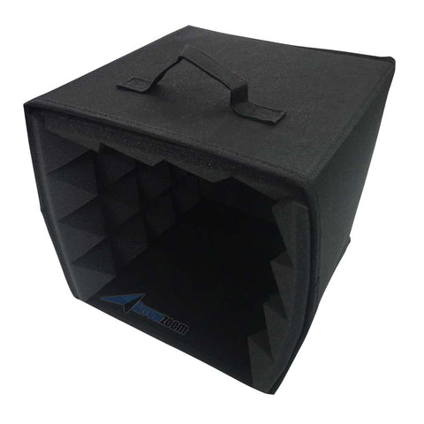 Arrowzoom Portable Microphone Isolation Box - Studio Voice Booth - KK1159 Black
