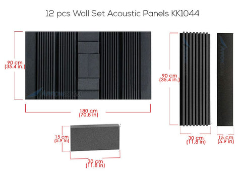 Arrowzoom Home Theater Kit - All in One Acoustic Panels Kit - KK1183