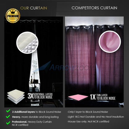 Arrowzoom™ PRO Series - Soundproof Noise Control Curtain - KK1251