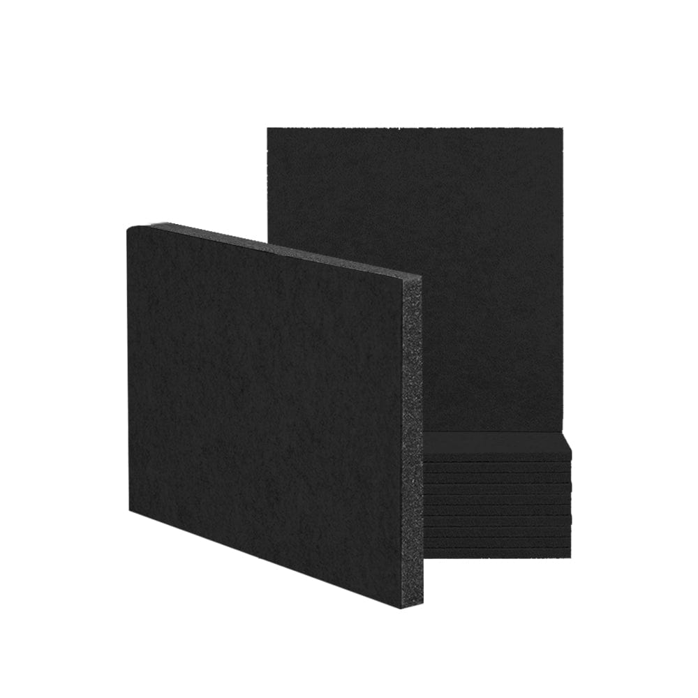 1 Piece - Arrowzoom Premium Door Kit Pro - All in One Adhesive Sound Absorbing Panels - KK1244 Black / 1