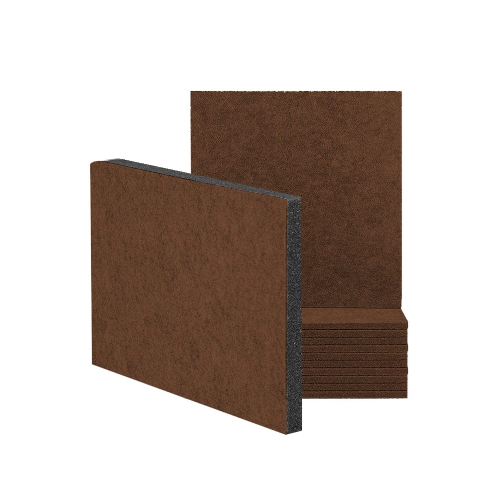 1 Piece - Arrowzoom Premium Door Kit Pro - All in One Adhesive Sound Absorbing Panels - KK1244 Brown / 1