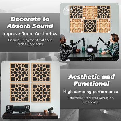 Arrowzoom™ Diffuse PRO Royal Petals Acoustic Wooden Panel - KK1309